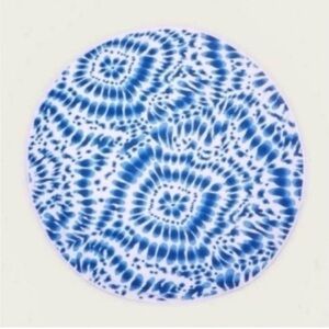 Indigo Round Circle Turkish Beach Towel